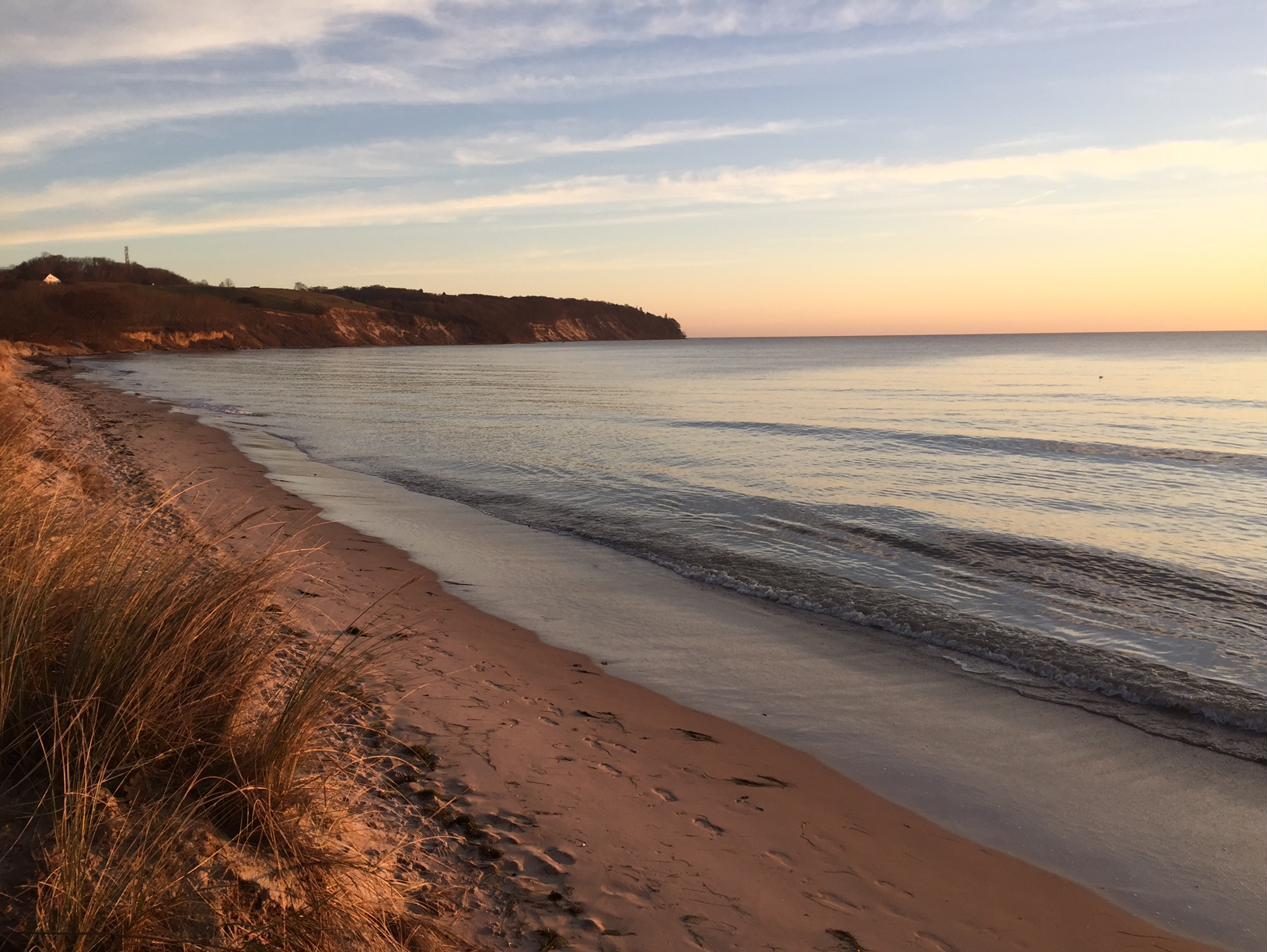 Südstrand im Abendlicht